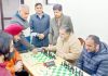 Divisional Sports Officer Ashok Singh inaugurating Chess event in presence of other dignitaries at Jammu on Thursday.