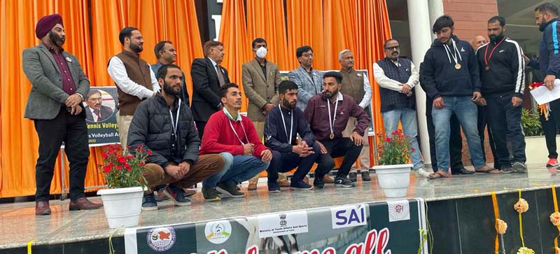 page12-2 Winners posing for a group photograph with DC Anshul Garg and other dignitaries at IDPS Jammu.