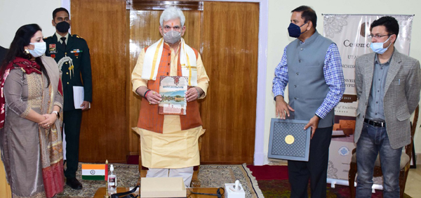 LG Manoj Sinha during the launch of QR Code based application in Jammu on Thursday. LG Manoj Sinha during the launch of QR Code based application in Jammu on Thursday.
