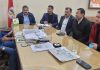 CCI Jammu president Arun Gupta and other office bearers during a meeting on Wednesday.