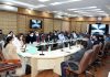 Commissioner Secretary RDD, Mandeep Kaur chairing a meeting in Jammu on Monday.