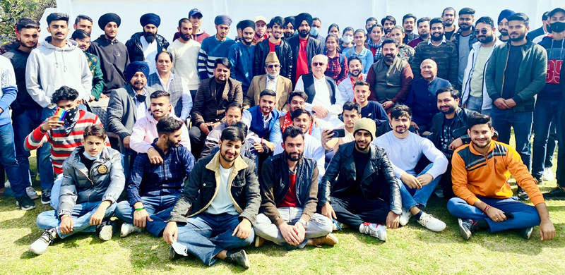 Members of NCSU and other delegations posing with NC president, Dr Farooq Abdullah. Members of NCSU and other delegations posing with NC president, Dr Farooq Abdullah.