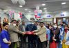 BJP vice president and former Minister, Sham Lal Sharma inaugurating Shub Tilak Multi Speciality Hospital at Akhnoor on Monday.