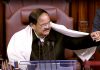 Rajya Sabha Chairman M Venkaiah Naidu speaking during the Budget Session of Parliament in New Delhi on Thursday. (UNI)