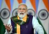 Prime Minister Narendra Modi addressing a webinar on positive impact of Union Budget 2022 in Agriculture sector, in New Delhi on Thursday. (UNI)