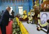 President Kovind visited Ambadawe village (ancestral village of Dr B.R. Ambedkar) in Ratnagiri and performed pooja of the Asthi Kalash of Dr B. R. Ambedkar and paid floral tributes to Lord Buddha, Dr Ambedkar, Ramabai Ambedkar and Ramji Ambedkar.