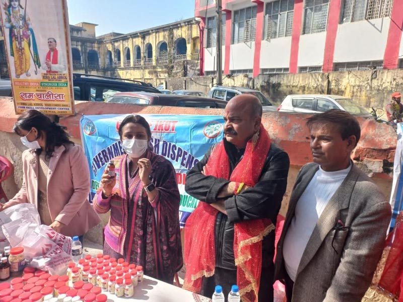 BJP vice president , Yudhvir Sethi after inaugurating Ayushman Bharat registration camp at Jammu on Saturday. BJP vice president , Yudhvir Sethi after inaugurating Ayushman Bharat registration camp at Jammu on Saturday.