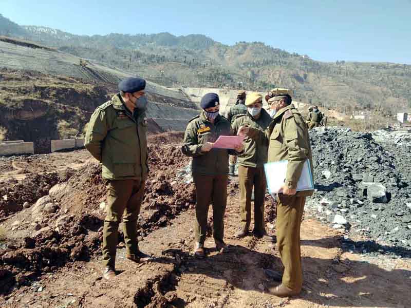 SSP Ramban Mohita Sharma reviewing security situation in Sub Division Gool. SSP Ramban Mohita Sharma reviewing security situation in Sub Division Gool.