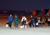 Students along with Ukrainian nationals arrive at Hindon Air Force Station after being evacuated from Ukraine, in Ghaziabad on Thursday. (UNI)