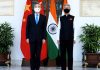 External Affairs Minister S Jaishankar and Chinese Foreign Minister Wang Yi at Hyderabad House in New Delhi on Friday. (UNI)