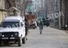 Security forces near encounter site at Naina Batapora in Pulwama. -Excelsior/Younis Khaliq