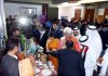 Lieutenant Governor Manoj Sinha during Gulf Countries Investment Summit in Srinagar on Tuesday.