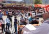 BJP national general secretary Tarun Chug addressing a public rally at Doda on Friday. —Excelsior/Tilak Raj