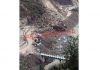 Jammu-Srinagar National Highway blocked near Samroli in Udhampur on Monday. -Excelsior/K Kumar