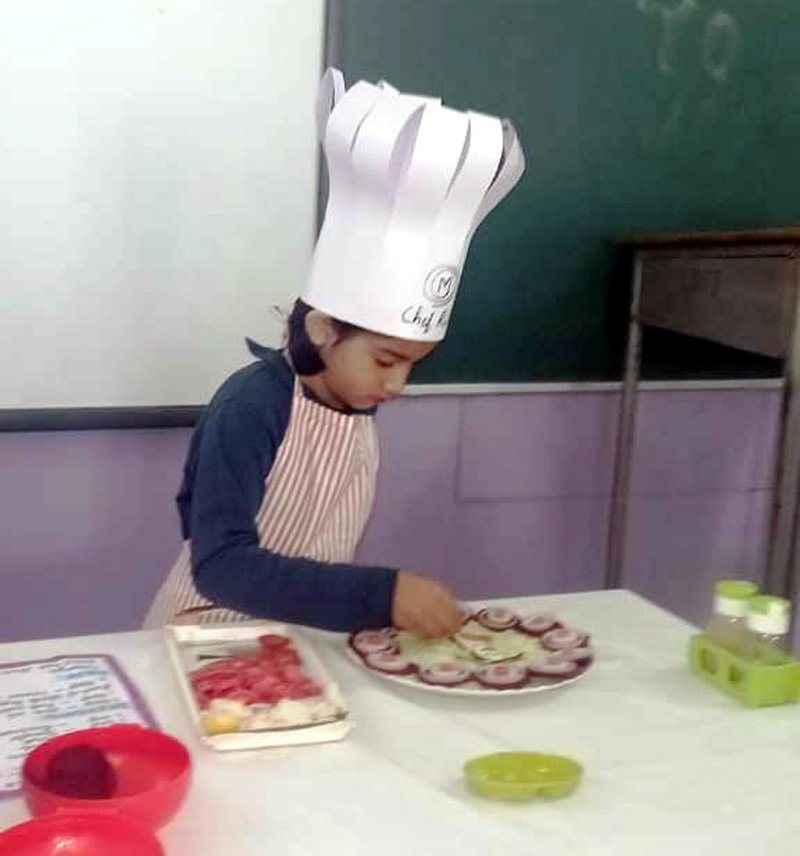 Ruhani Bains preparing ‘Salad’ during the IGNIS competition.
