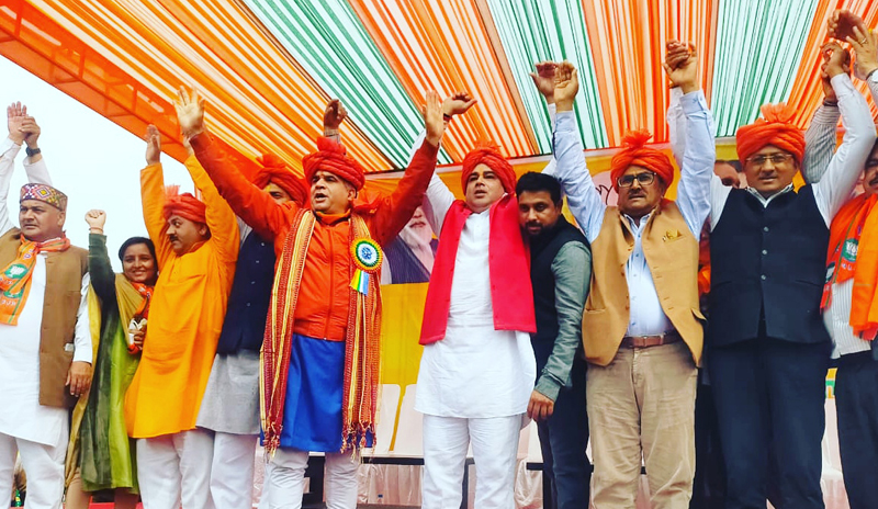 Ravinder Raina and others at BJP OBC Morcha Maha Sammelan at Jammu. Ravinder Raina and others at BJP OBC Morcha Maha Sammelan at Jammu.