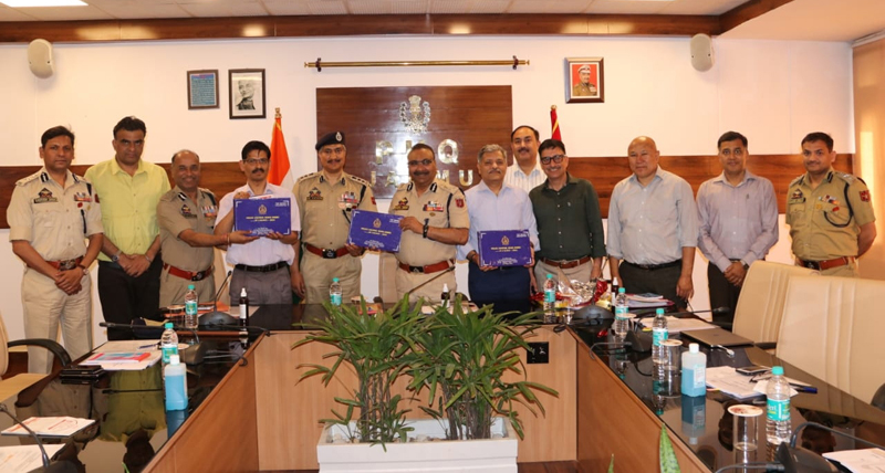 DGP Dilbag Singh releasing a book at Police Hqrs Jammu on Thursday. DGP Dilbag Singh releasing a book at Police Hqrs Jammu on Thursday.