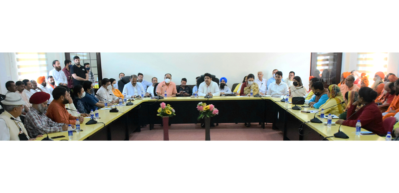 Divisional Commissioner Jammu Raghav Langer chairing a meeting on Thursday. Divisional Commissioner Jammu Raghav Langer chairing a meeting on Thursday.