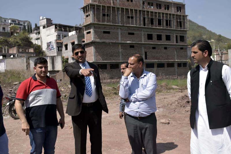 DDC Chairman Rajouri Chowdhary Naseem Liyaqat during tour on Tuesday. DDC Chairman Rajouri Chowdhary Naseem Liyaqat during tour on Tuesday.