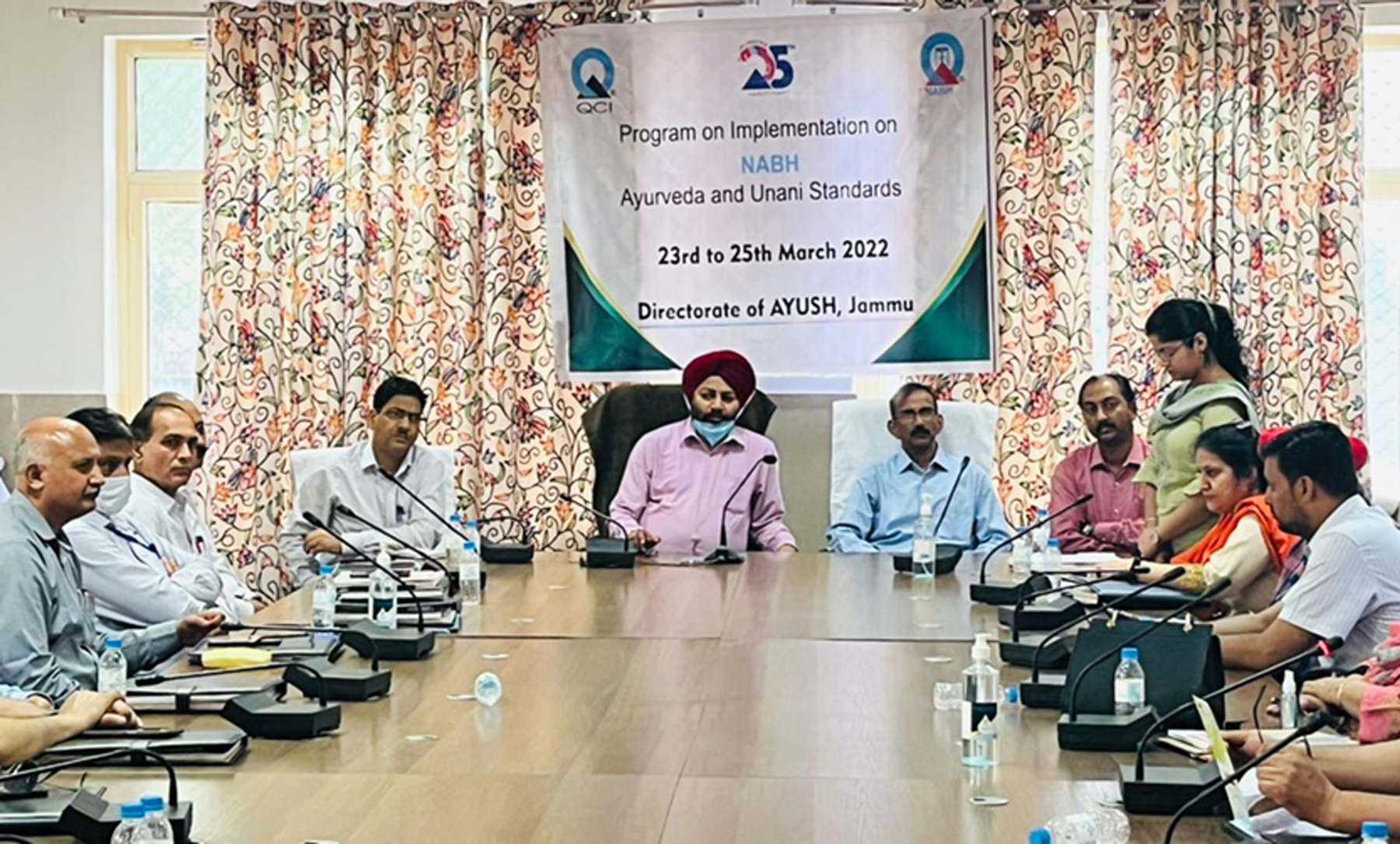 Director AYUSH J&K Dr Mohan Singh and others during a workshop at Directorate of AYUSH, Jammu. Director AYUSH J&K Dr Mohan Singh and others during a workshop at Directorate of AYUSH, Jammu.