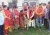 Former president BJP and Ex Minister, Sat Sharma along with Dy Mayor, Purnima Sharma kick starting upgradation work of parks in Ward 37 on Thursday.
