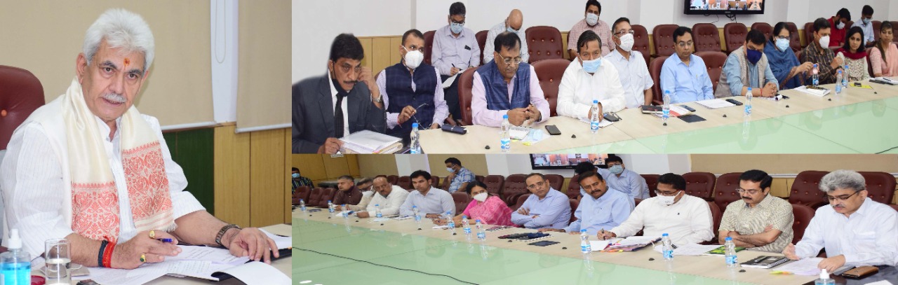 Lt Governor Manoj Sinha chairs high-level meeting on effective implementation of initiatives announced in J&K UT budget 2022-23 (2)