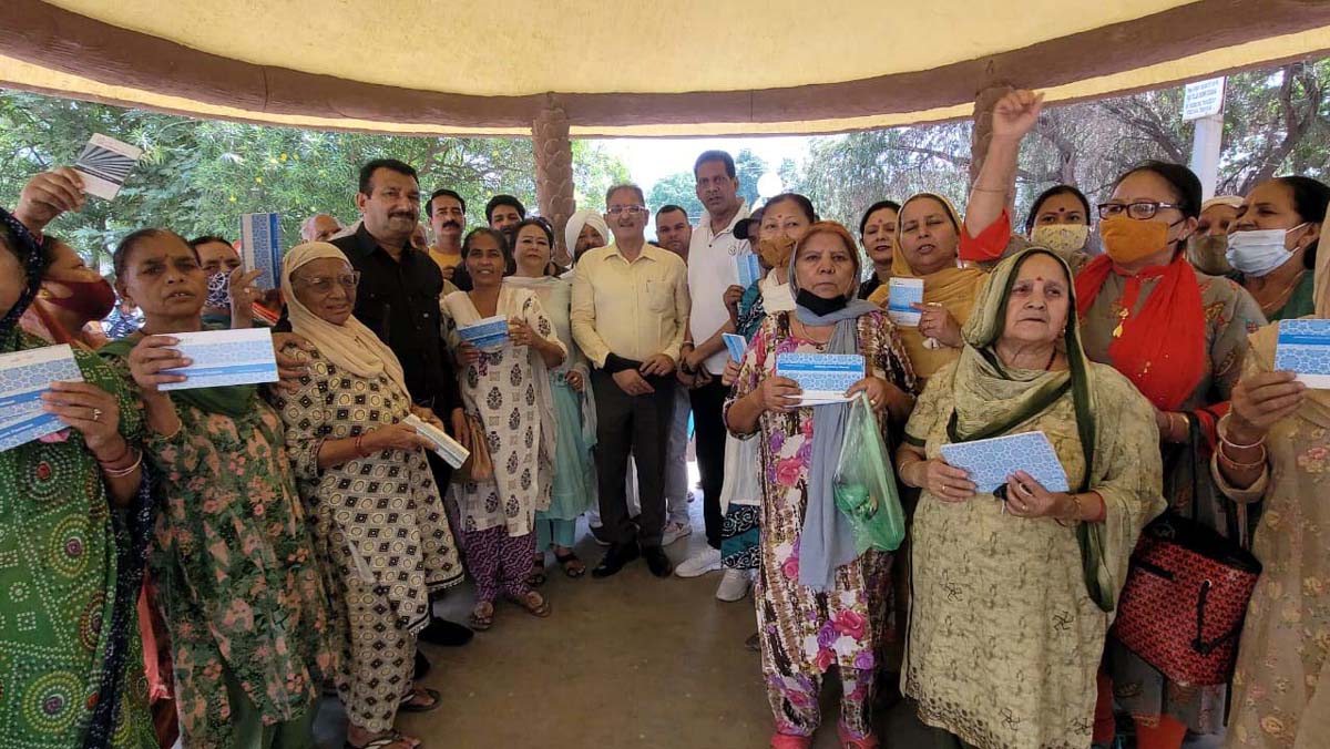 Former Deputy CM, Kavinder Gupta during a party programme at Digiana on Friday. Former Deputy CM, Kavinder Gupta during a party programme at Digiana on Friday.