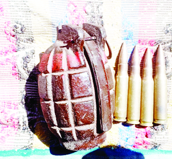 Recoveries made in Mahore on Wednesday.—Excelsior/Romesh Mengi Recoveries made in Mahore on Wednesday.—Excelsior/Romesh Mengi