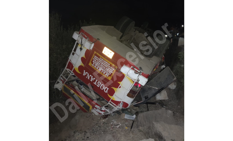 Ill-fated vehicle after accident. Excelsior/ K Kumar Ill-fated vehicle after accident. Excelsior/ K Kumar