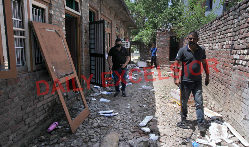 House where the militants were killed in Sunjuwan area on Friday. -Excelsior/Rakesh House where the militants were killed in Sunjuwan area on Friday. -Excelsior/Rakesh