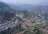 Aerial view of World’s highest Railway bridge over river Chenab in Reasi. —Excelsior/Karandeep Singh