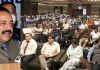Union Minister, Dr Jitendra Singh addressing industrialists and StartUps at a programme ‘Industry participation in Start-Ups’ at Jammu on Saturday. -Excelsior/Rakesh