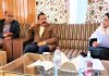Union Minister and senior Central BJP leader Dr Jitendra Singh addressing the party leaders at Baramulla on Tuesday.
