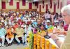 Lieutenant Governor Manoj Sinha addressing the gathering at Varanasi on Thursday.