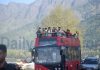 Tourists take a ride in Srinagar. — Excelsior/Shakeel