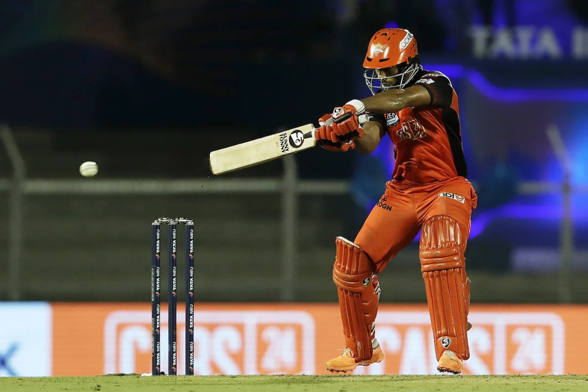 Rahul Tripathi playing a shot during his knock of 71 runs against KKR at Mumbai on Friday. Rahul Tripathi playing a shot during his knock of 71 runs against KKR at Mumbai on Friday.