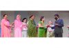 Child Development Project Officers and Anganwari Workers being felicitated by Chief Secretary in Jammu.