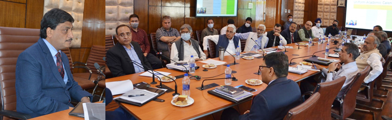 Chief Secretary A K Mehta chairing a meeting on Thursday. Chief Secretary A K Mehta chairing a meeting on Thursday.