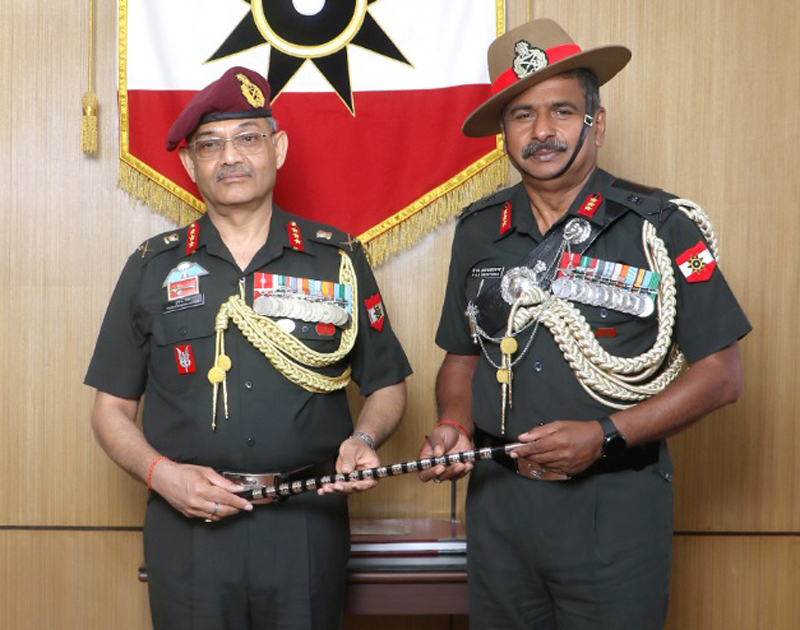 Lt Gen Pushpendra Singh taking over as Corps Commander. Lt Gen Pushpendra Singh taking over as Corps Commander.