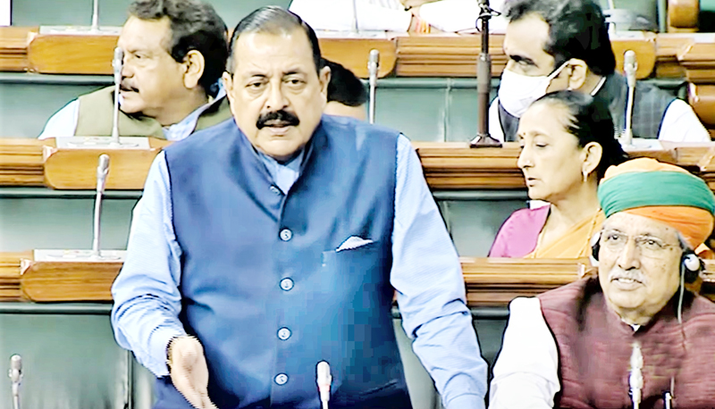 Union Minister Dr Jitendra Singh speaking while introducing 