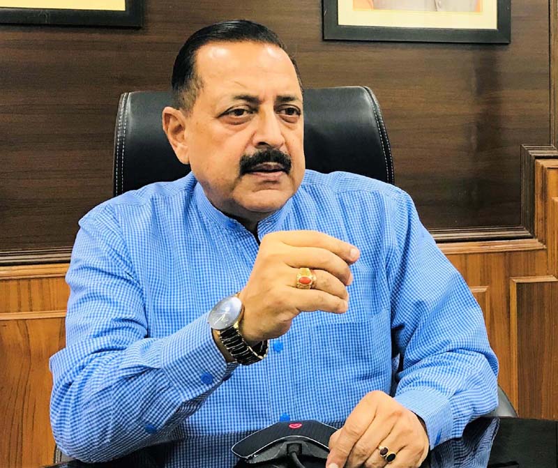 Union Minister Dr Jitendra Singh speaking to the media before leaving New Delhi for Berlin, on Saturday. Union Minister Dr Jitendra Singh speaking to the media before leaving New Delhi for Berlin, on Saturday.