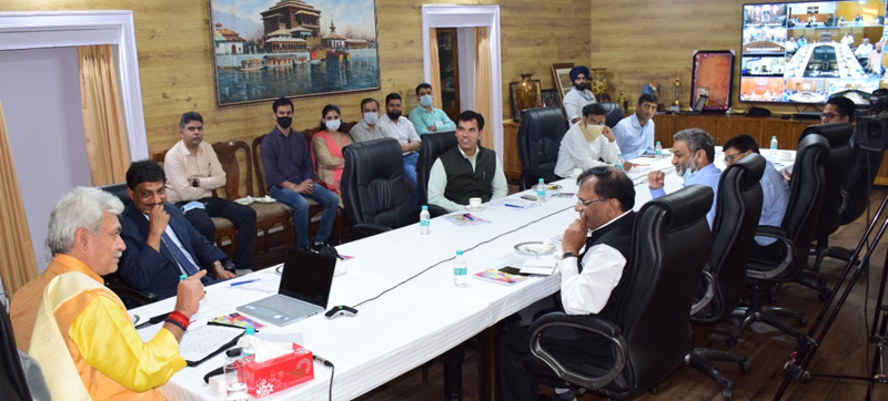 Lt Governor chairing a meeting. Lt Governor chairing a meeting.