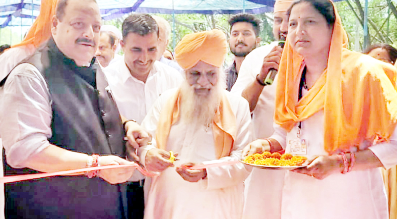 Senior BJP leader Devender Singh Rana at a congregation. Senior BJP leader Devender Singh Rana at a congregation.