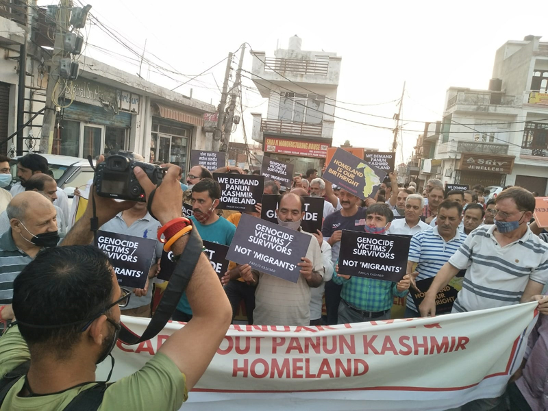 PK activists protesting at Durga Nagar on Thursday. PK activists protesting at Durga Nagar on Thursday.