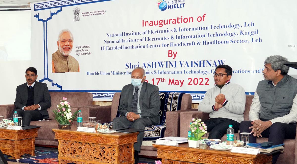 Union Minister and LG Ladakh during a function at Leh. Union Minister and LG Ladakh during a function at Leh.