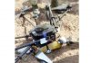 A drone shot down by police in Rajbagh area of Kathua district on Sunday.