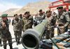 Chief of Army Staff General Manoj Pande during his visit to Ladakh sector on Thursday.(UNI)