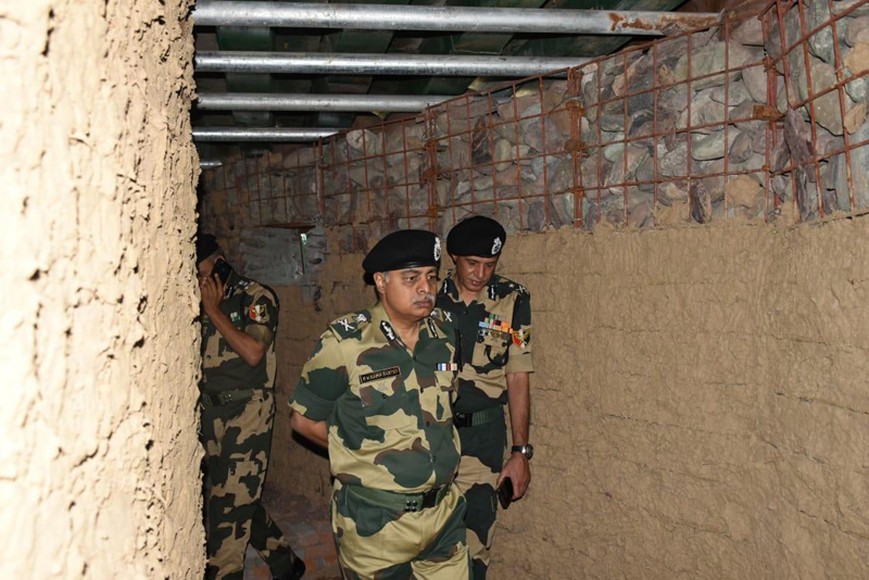 ADG BSF PV Rama Sastry during his visit to a forward area of LoC on Wednesday. ADG BSF PV Rama Sastry during his visit to a forward area of LoC on Wednesday.