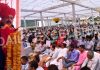 Union Minister Dr Jitendra Singh addressing a public rally at Bhaderwah on Thursday. —Excelsior/Tilak Raj