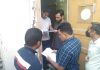 DySP SIA Mohammad Rafiq leading searches at Bhaderwah on Friday.